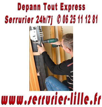 Serrurier installant une porte haute-sécurité